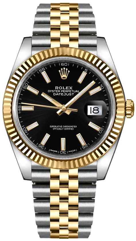 rolex datejust oro quadrante nero